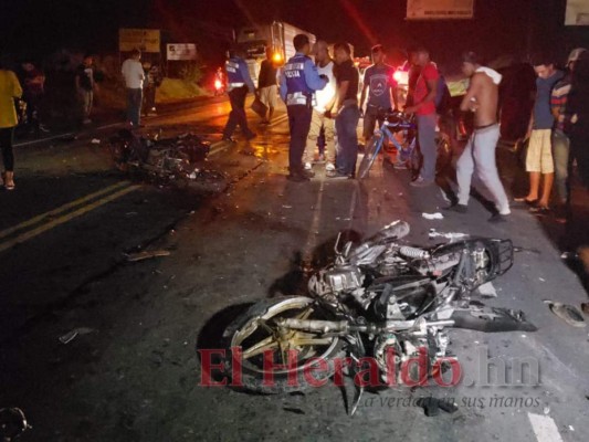 Dos muertos deja trágico accidente de motocicletas en Choluteca