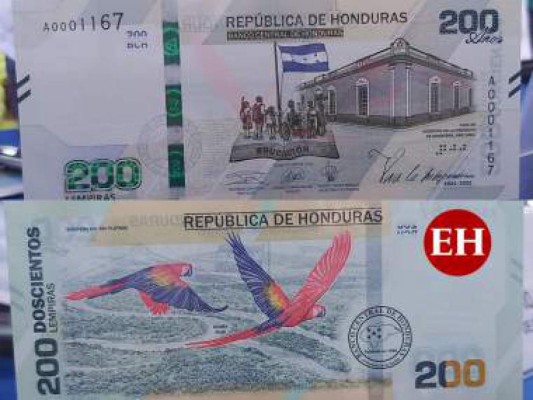 Lo que debes saber sobre el billete de 200 lempiras que entrará en vigencia el 1 de septiembre  