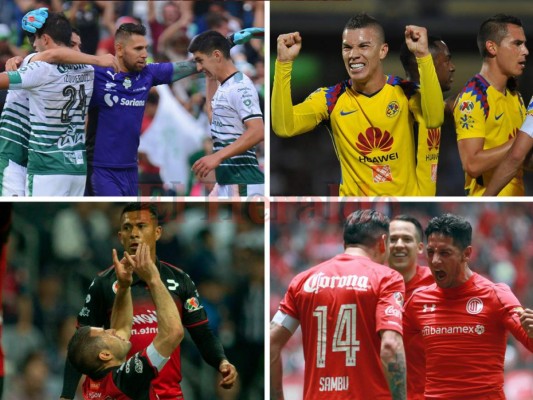 Toluca vs Tijuana y América vs Santos, las semifinales de la Liga MX