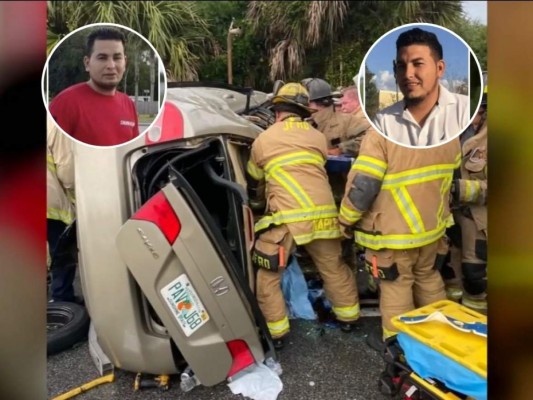 Mueren tres hondureños en aparatoso accidente en Florida