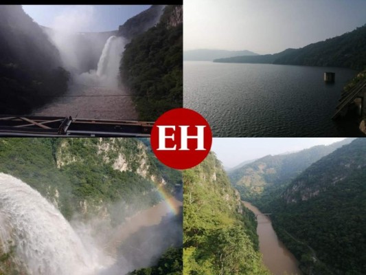 Así se ejecuta la descarga de agua en la represa El Cajón (Fotos)