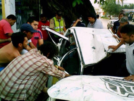 Dos muertos en accidente vial en San Pedro Sula