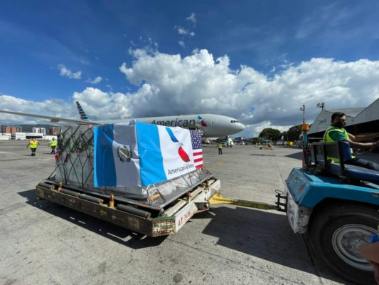 Llegan a Guatemala tres millones de vacunas donadas por EEUU