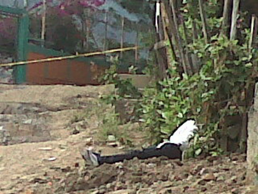 Cerca de posta policial matan a joven en Comayagüela