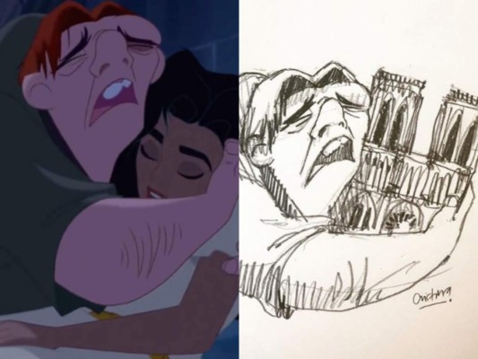 La conmovedora imagen de la catedral de Notre Dame que se viralizó