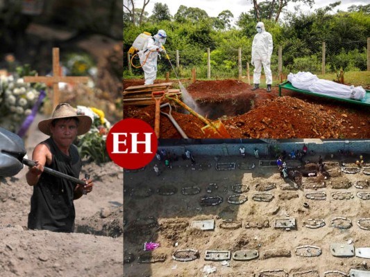 FOTOS: Tristeza y desolación en cementerios del mundo que reciben a víctimas de la pandemia