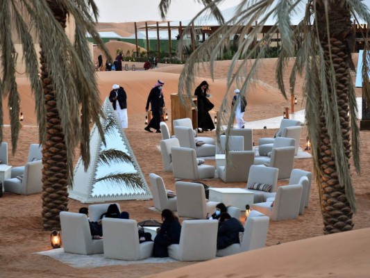 Así es el oasis de lujo para los ricos saudíes en plena pandemia