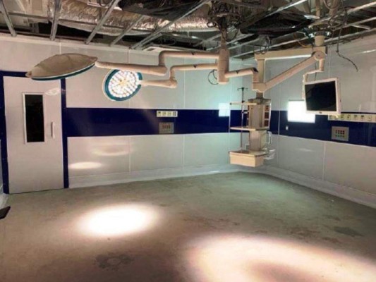 En un 90% avanza la reconstrucción de quirófanos del Hospital Escuela