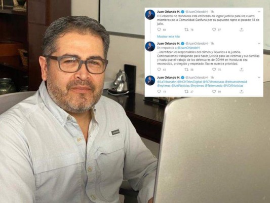 JOH responde a carta enviada por congresistas de EEUU sobre caso de garífunas