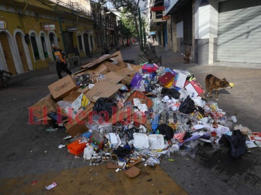 Montañas de basura amanecieron en la capital tras celebración de Año Nuevo (FOTOS)