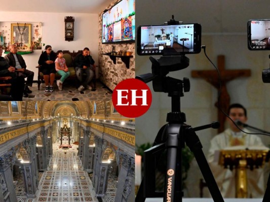 Con misas virtuales, así celebró la feligresía católica el Jueves Santo
