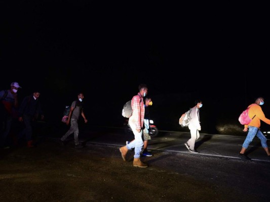 La primera caravana de migrantes de 2021 en imágenes
