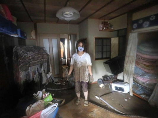 Imágenes impactantes de las labores de rescate por inundaciones en Japón