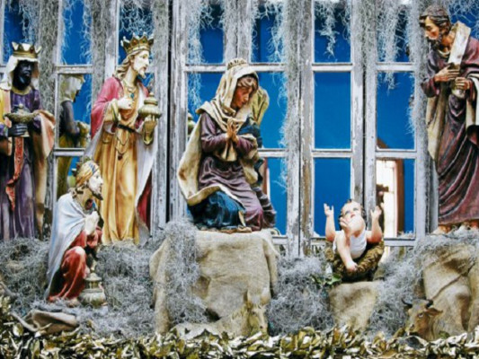 El portal de Belén recobra vida en la capital hondureña