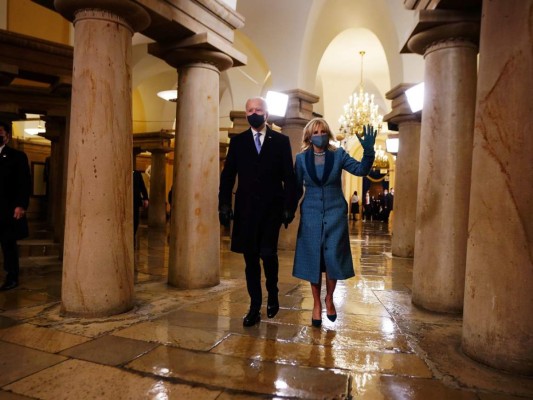 Elegante y clásica: el glamour de Jill Biden en la investidura presidencial