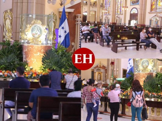 FOTOS: Feligreses visitan la Basílica previo al Día de la Virgen de Suyapa