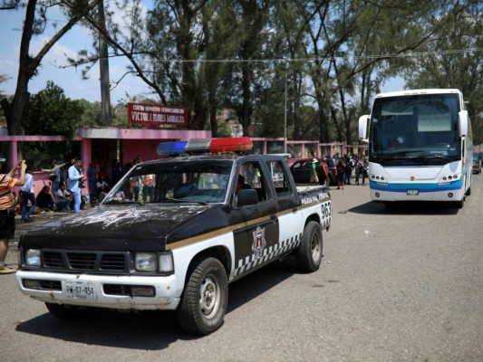 Caravana de migrantes realiza su última escala en Ciudad de México