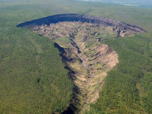 El enorme agujero ha sido una incógnita para los científicos durante años. Foto: M.K. Ammosov North-Eastern Federal University