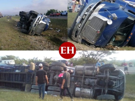 Un herido y el robo de producto: El accidente de rastra cargada de bebidas alcohólicas en la CA-5