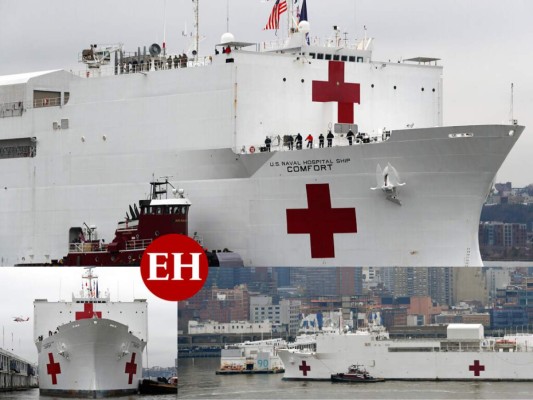 FOTOS: 12 quirófanos y 1,200 empleados en buque que atiende Covid-19 en Nueva York