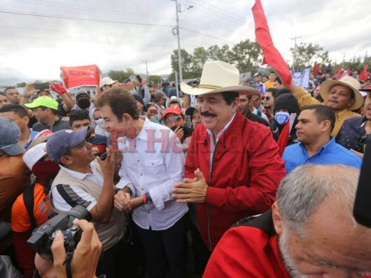 Alianza de Oposición realiza tomas en la capital durante investidura de Juan Orlando Hernández