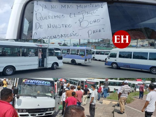 Transportistas bloquean calles y exigen al gobierno cumplimento de acuerdos (FOTOS)