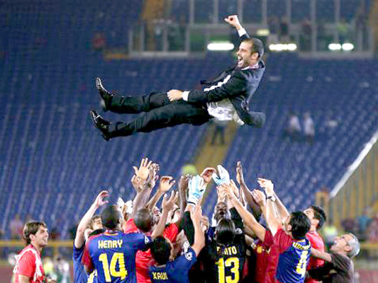 ¡Gracias Pep! Jugadores del Barça se despiden de Guardiola