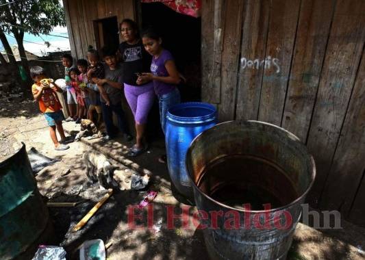 Doña Brenda y sus hijos viven en la colonia Nueva Capital. Foto: Johny Magallanes/El Heraldo