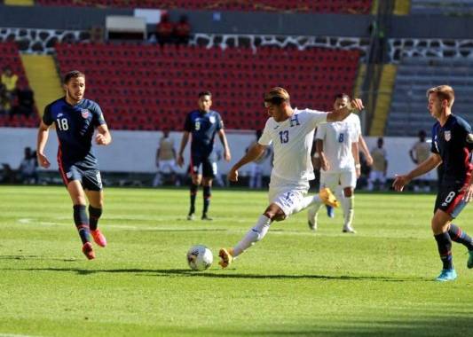 Luis Palma anotó el segundo gol para Honduras en el duelo ante Estados Unidos.