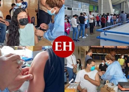 Este lunes dio inicio la nueva fase de la vacunación en Honduras, cuando tres grupos prioritarios recibieron la tercera dosis anticovid, para completar así su esquema de vacunación contra el covid-19. Foto: Efraín Salgado/ EL HERALDO