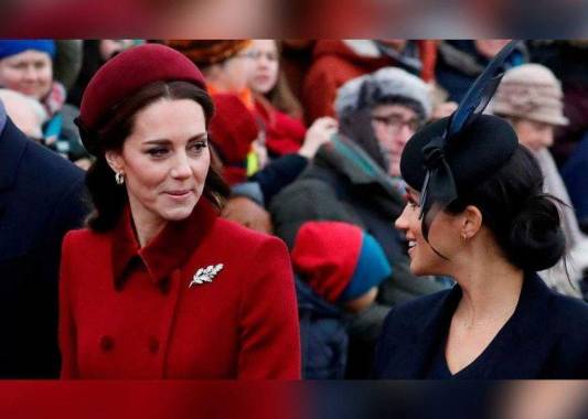 Kate Middleton y Meghan Markle parecían tener una bonita relación en los eventos de la familia real británica, pero las declaraciones de la duquesa de Sussex causaron muchas dudas. Foto: AFP