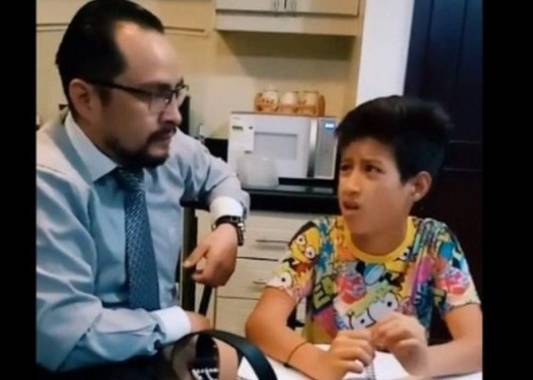 Padre e hijo se han vuelto viral en la red social TikTok por su video.
