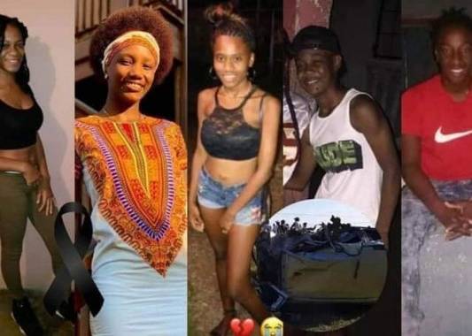 Imagen de las cinco personas que perdieron la vida en un accidente en La Ceiba.