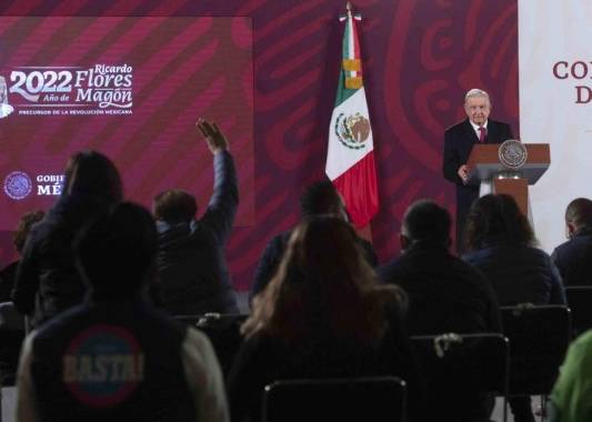El presidente mexicano dio su habitual conferencia de prensa matutina. Foto: AFP.