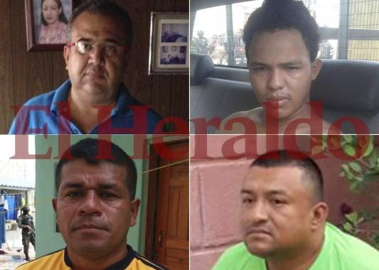 Sergio Rodríguez Orellana, Douglas Geovanny Bustillo , Mariano Díaz Juárez y Edilson Atilio Duarte Meza fueron detenidos en varias zonas de Honduras.