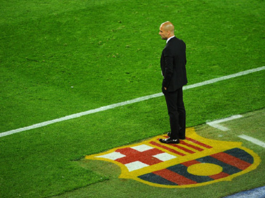 Guardiola con un pie fuera del Barcelona