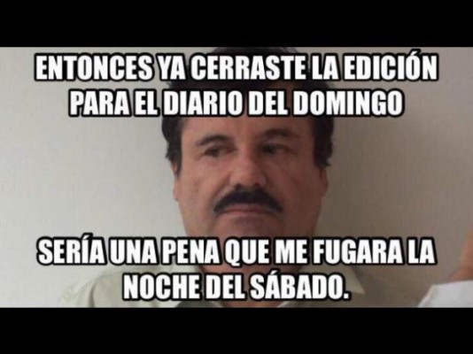 Con memes se burlan de la fuga del 'Chapo' Guzmán