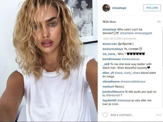 Irina Shayk se hace radical cambio de imagen