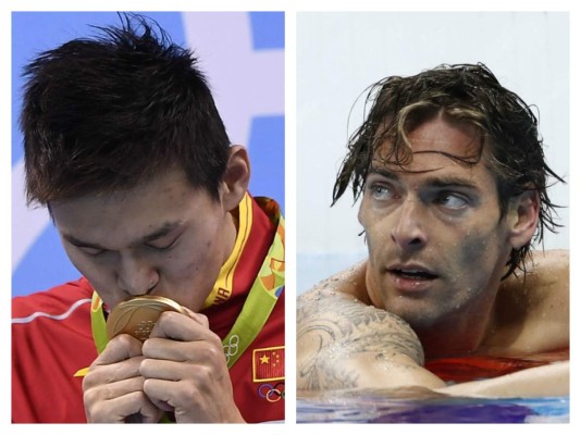 '¡Sun Yang, mea violeta!', acusa el francés Lacourt