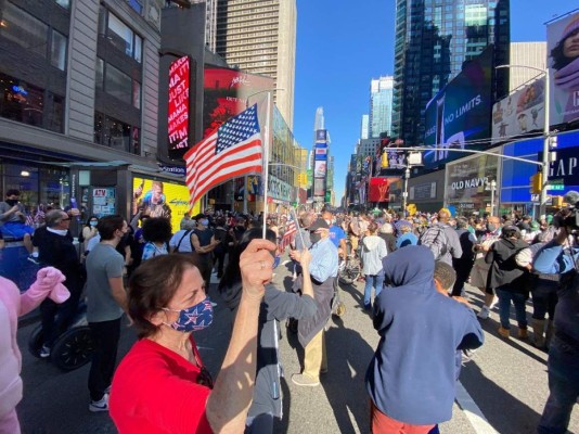 Las primeras imágenes de la celebración tras el triunfo de Joe Biden en Wilmington