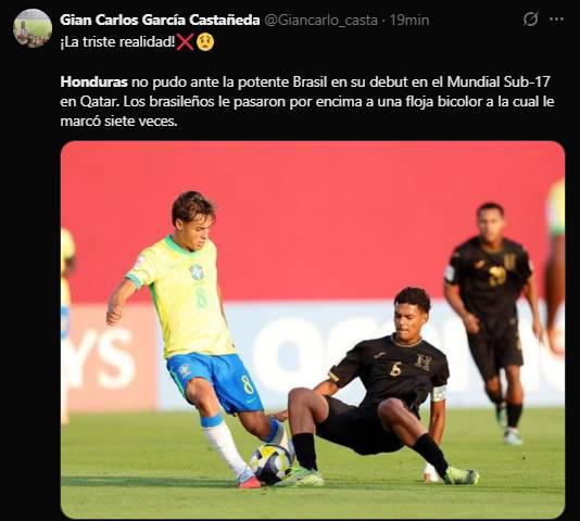 Triste realidad Da lástima: La reacción de la prensa tras paliza a Honduras en el Mundial Sub-17