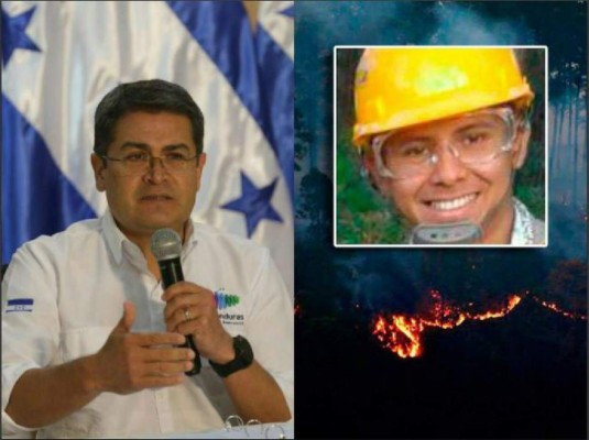 JOH anima por teléfono a Ever Velásquez, el bombero que aún continúa interno en México