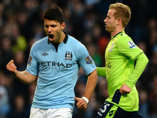 Con goles de Agüero y Tevez, Manchester City se coloca lider de la liga inglesa