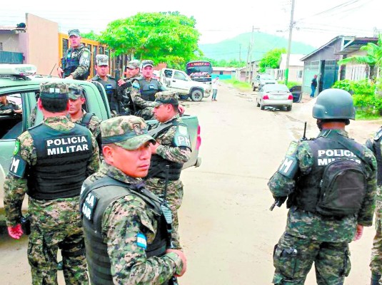 Contingente militar y policial se instala en Reparto Lempira