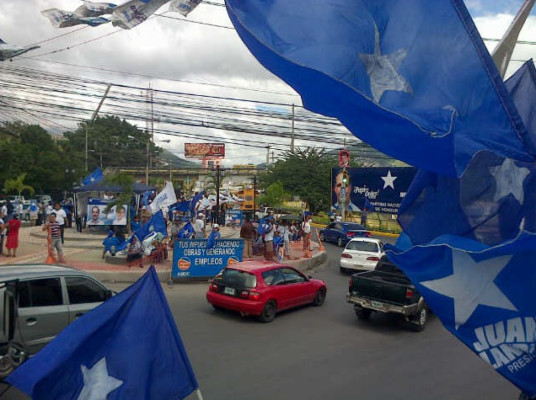 Nacionalistas recorren Comayagüela
