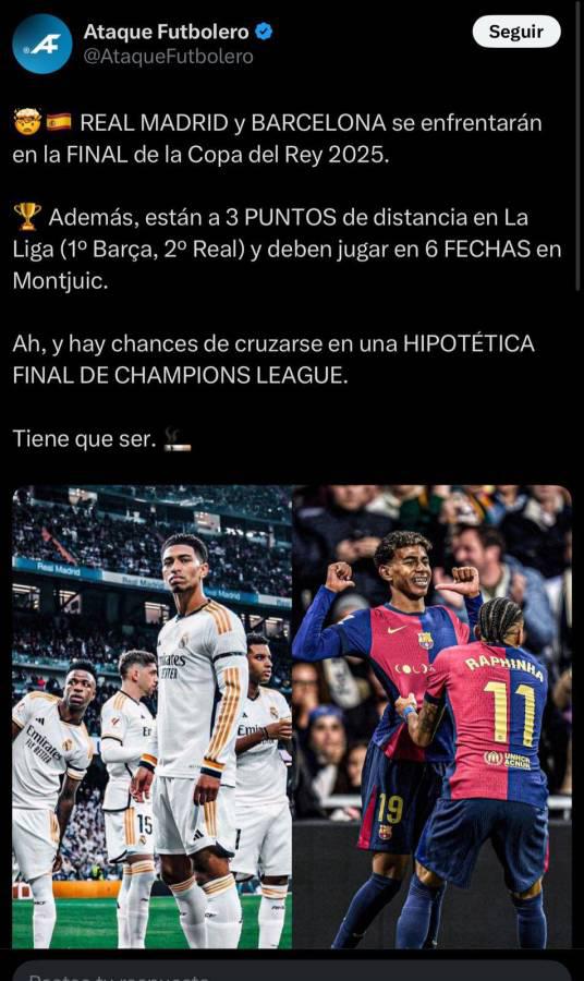 Lo que dicen los periodistas sobre final Real Madrid vs Barcelona; Se hacen pipí en los pantalones