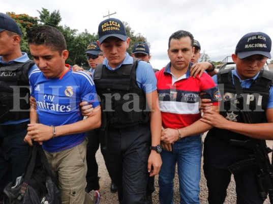 Honduras: Trasladan a Tegucigalpa a policías capturados en Operación Panamericano