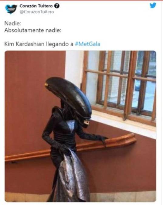 Kim Kardashian, la protagonista de los mejores memes que dejó la Met Gala 2021