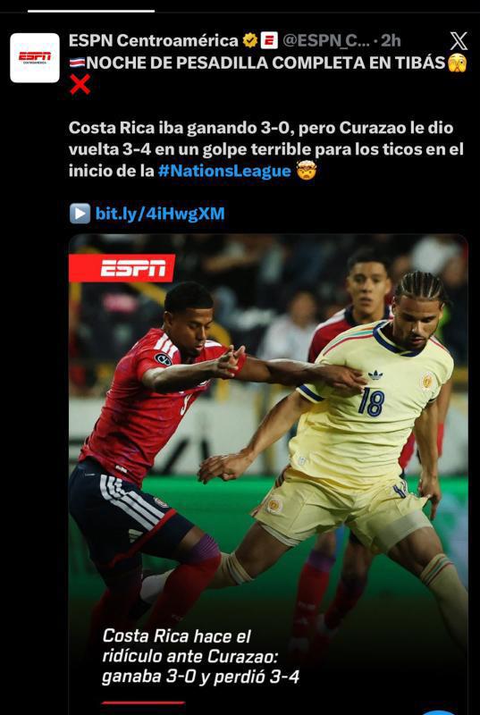 Burlas a Costa Rica: Lo que dicen los medios luego de la dura derrota en casa ante Curazao