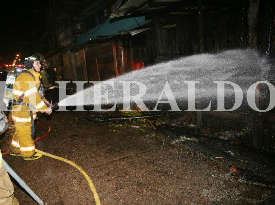 Incendio en mercado de Comayagüela